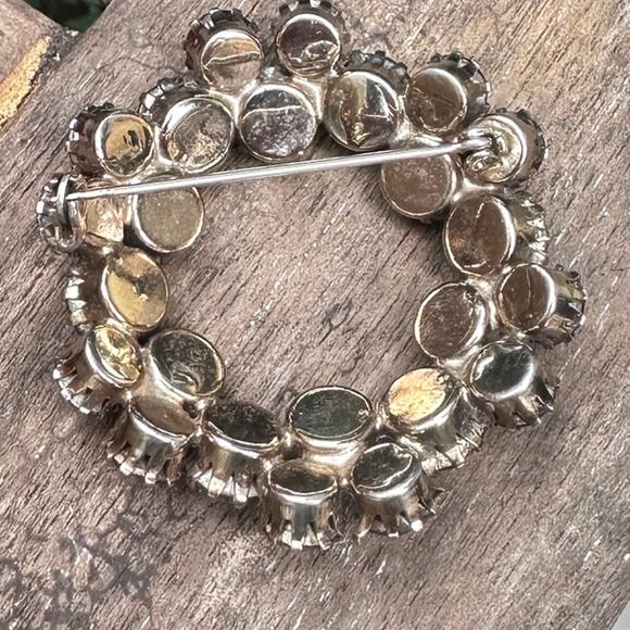 Vintage 1950-1960 Aurora Borealis Austrian Crystal Rhinestone Brooch - Picture 9 of 9